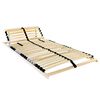 vidaXL Lamelbunn Brun 140 x 190 cm Massiv b&oslash;ketre