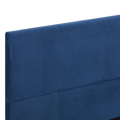 vidaXL Sengeramme blå stoff 150x200 cm