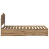 vidaXL Sengestamme med skuff Artisan Eik 100 x 200 cm Konstruert tre