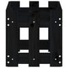 vidaXL Plantekasse med gjerdedesign svart 60x30x30 cm heltre furu