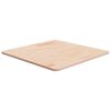vidaXL Firkantet bordplate 60x60x1,5 cm ubehandlet heltre eik