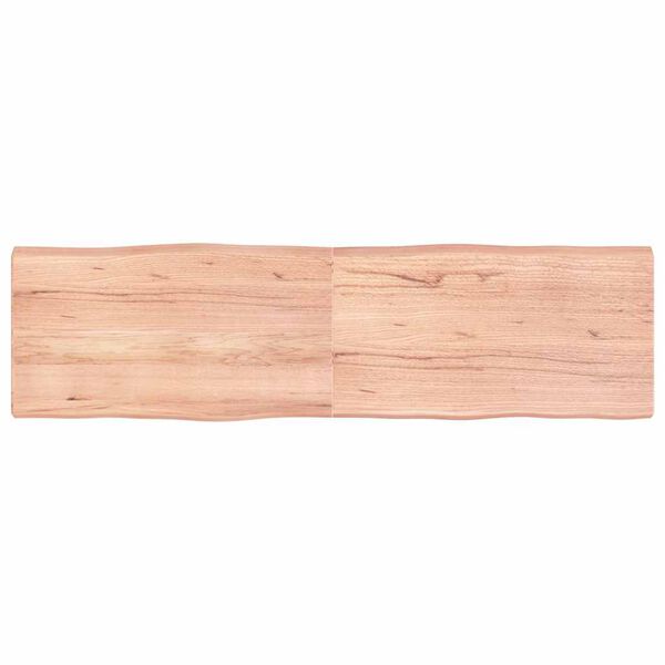 vidaXL Bordplate lysebrun 180x50x(2-6)cm behandlet heltre naturlig