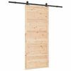 vidaXL Skyved&oslash;r Naturlig 90 x 208 cm Massiv furu