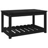 vidaXL Hagebord svart 82,5x50,5x45 cm heltre furu