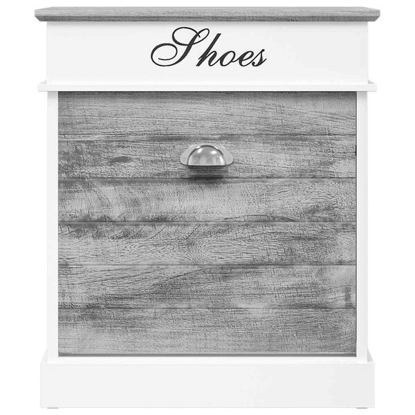 vidaXL Skoskap gr&aring; 50x28x58 cm keisertre