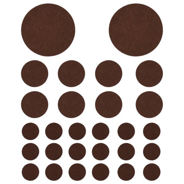 vidaXL Gulvbeskyttere 72 stk filt