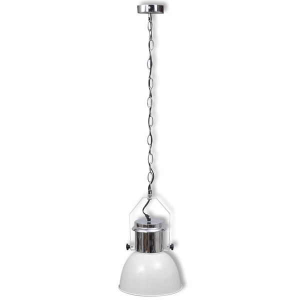 vidaXL Taklampe metall 2 stk høydejusterbar moderne hvit