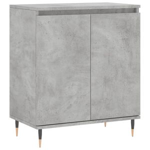 vidaXL Skjenk betonggr&aring; 60x35x70 cm konstruert tre