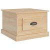 vidaXL Salongbord sonoma eik 50x50x35 cm konstruert tre