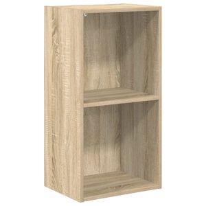 vidaXL Bokhylle 2 niv&aring;er sonoma eik 40x30x76,5 cm konstruert tre