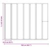 vidaXL Badskjerm Frostet 168 x 140 cm Aluminium & PP panel