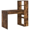 vidaXL Skrivebord R&oslash;kt eik Konstruert tre 113 x 54 x 120 cm