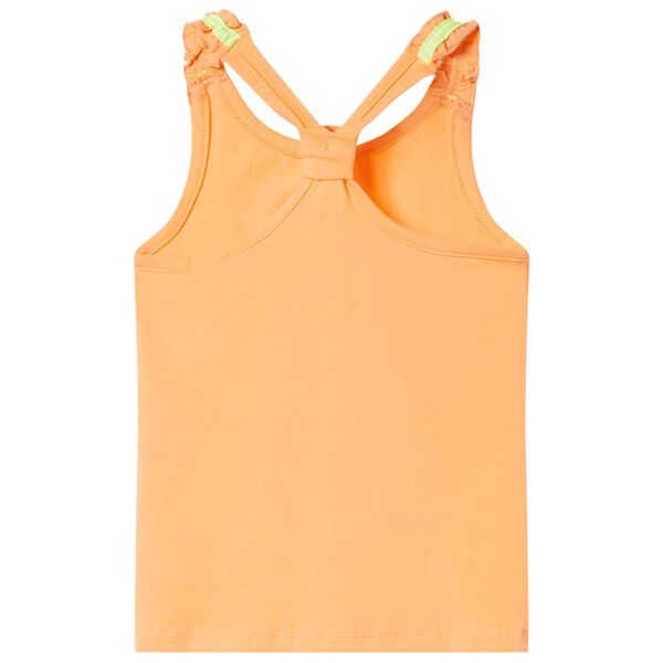 Singlet for barn knalloransje 128