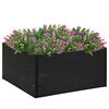 vidaXL Plantekasse svart 80x80x40 cm polyrotting