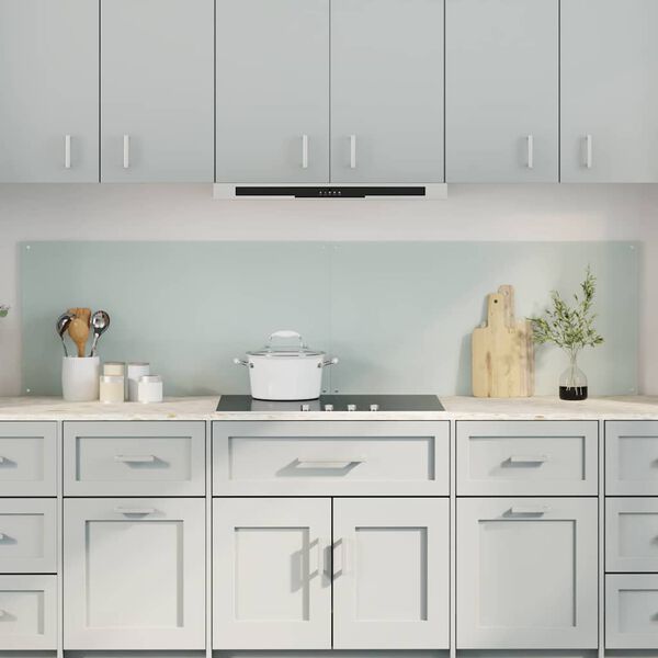 vidaXL Kj&oslash;kkenbakplate 2 pcs Hvit 100 x 50 cm herdet glass