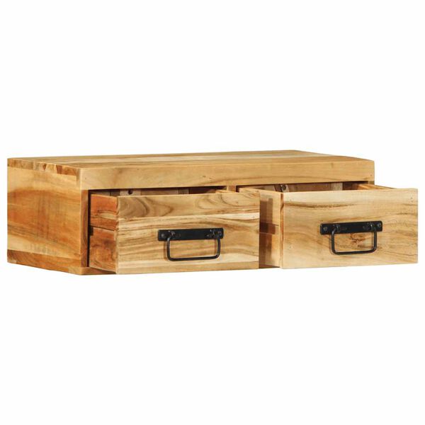 vidaXL Veggmontert TV-benk 60x30x19 cm heltre akasie