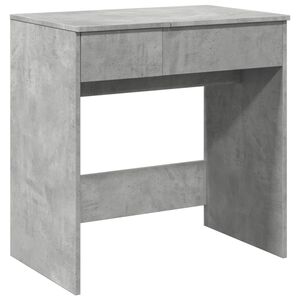 vidaXL Sminkebord med speil betonggr&aring; 73x46,5x120 cm