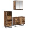 vidaXL Baderomsinnredningssett 3 stk. Gamle tre 80 x 33 x 60 cm