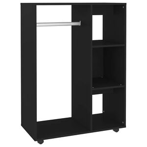 vidaXL Garderobe svart 80x40x110 cm konstruert tre