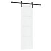 vidaXL Skyved&oslash;r 61 x 198,5 cm Heltre furu Hvit og svart