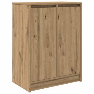 vidaXL Skohylle artisan eik 57x34x76 cm konstruert tre