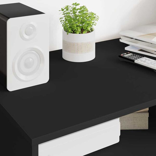 vidaXL TV-skap med skuff Svart 100 x 48 x 43 cm Konstruert tre