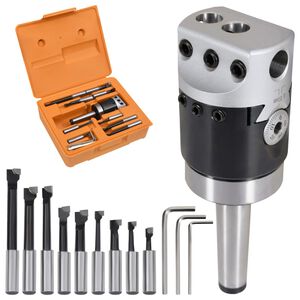 vidaXL Boreverkt&oslash;y sett 15 stk 50 mm borehode F1-12 MT2-M10