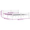 vidaXL Sengeramme honningbrun heltre furu 180x200 cm