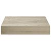 vidaXL Flytende vegghyller 4 stk eik 23x23,5x3,8 cm MDF