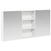 vidaXL Baderomsskapsett 3 stk. Hvit 140 x 14,5 x 70 cm Konstruert tre