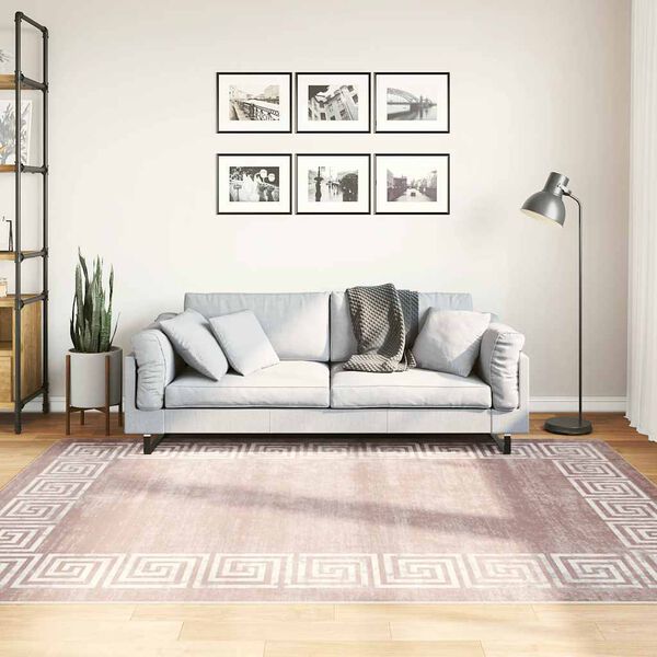 vidaXL Vaskbart teppe 160x230 cm beige sklisikker