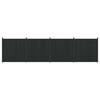 vidaXL Gjerdeplate 4 stk. 705 x 186,5 cm WPC og Aluminium Svart