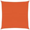 vidaXL Solseil 160 g/m&sup2; firkantet oransje 4x4 m HDPE