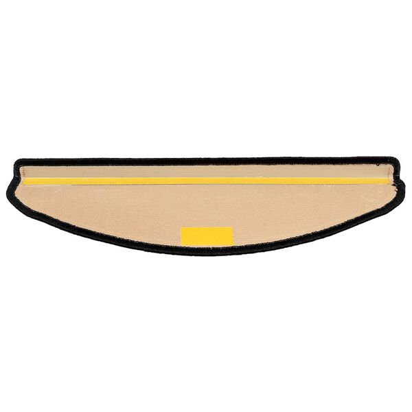 vidaXL Selvklebende trappematter 5 stk 65x21x4 cm svart og gr&aring;