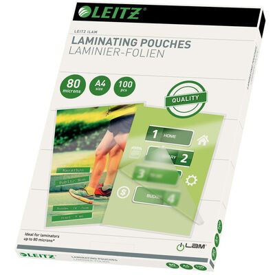 Leitz Lamineringslommer 80 mikroner A4 100 stk