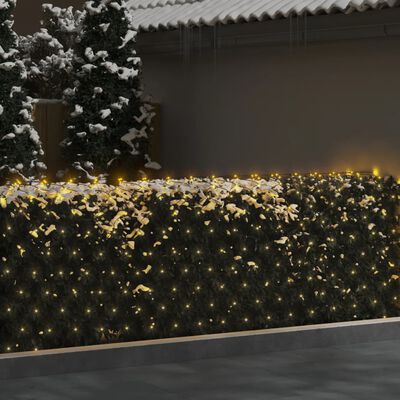 vidaXL Julenettlys varmhvit 3x2 m 204 lysdioder innendørs og utendørs