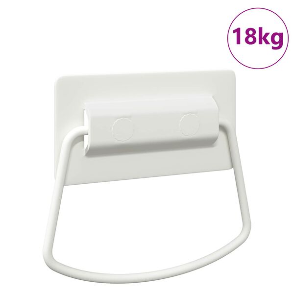 vidaXL Skaph&aring;ndtak Hvit 85 x 45 mm Metall