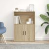 vidaXL Bokhylle sonoma eik 60x24x85 cm konstruert tre