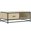 vidaXL Salongbord sonoma eik 90x57x35 cm konstruert tre og metall