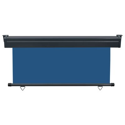 vidaXL Sidemarkise for balkong 160x250 cm blå