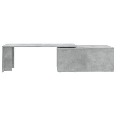 vidaXL Salongbord betonggrå 150x50x35 cm sponplate