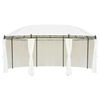 vidaXL Paviljong 530x350x265 cm kremhvit