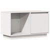 vidaXL TV-benk hvit 74x35x44 cm heltre furu