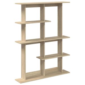 vidaXL Vegghylle Sonoma eik 102 x 20 x 130 cm Konstruert tre