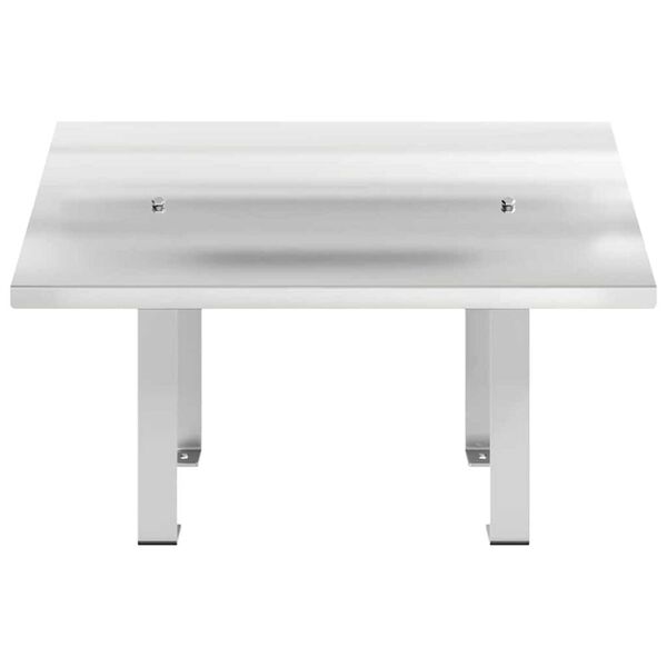 vidaXL Pipehette s&oslash;lv 50 x 50 x 37 cm Rustfritt St&aring;l