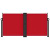 vidaXL Uttrekkbar sidemarkise rød 120x1200 cm
