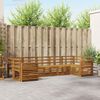 vidaXL Sofasett 7 pcs Naturlig Solid akasietre