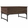 vidaXL Salongbord brun eik 70x50x40 cm konstruert tre og metall
