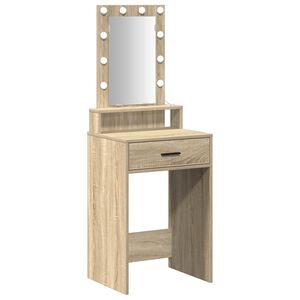 vidaXL Sminkebord Brun 50 x 41 x 140 cm Konstruert tre