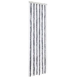 vidaXL Insektgardin gr&aring; og hvit 56x200 cm chenille